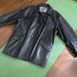 LambSkin 小羊皮排扣翻領夾克 皮衣外套