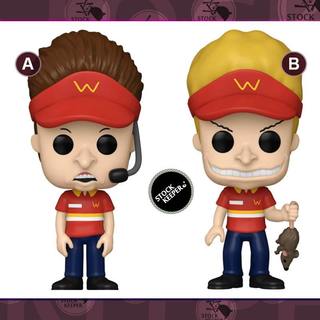 ◀倉庫掌門人▶Funko Beavis & Butt-Head 癟四與大頭蛋 TV動畫 速食店 店員 紅衣 美系公仔