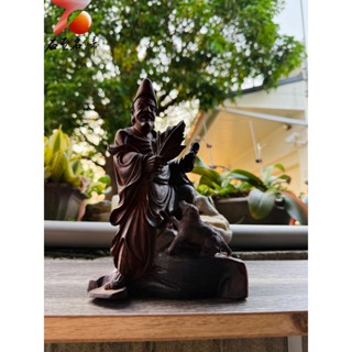 【石至名歸】 臺灣現貨 實體店鋪 印度小葉紫檀 清刀純手工鏤空雕刻【濟公活佛-降龍羅漢】濟公 木雕神像