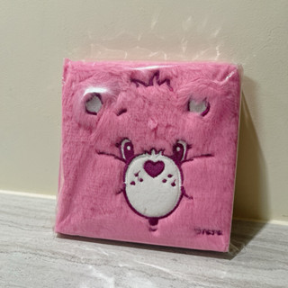 Care Bears 彩虹熊 愛心熊 絨毛筆記本 粉色筆記本