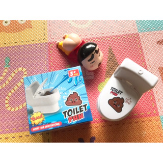 全新「小新/馬桶」兒童洗澡噴水玩具 合售