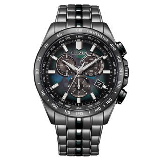 CITIZEN 星辰 GENTS 宇宙幻彩限量 光動能 電波對時 不鏽鋼計時腕錶 CB5878-56E
