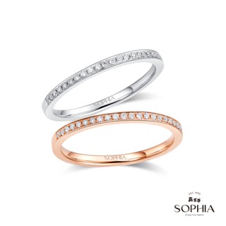 【SOPHIA 蘇菲亞珠寶】無時無刻 14K金 鑽石戒指｜情人/閨密 送禮推薦 造型線戒