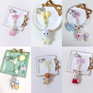 🎀森林家族🎀全新正版 二創 森林家族 站姿寶寶 貴賓狗/波斯貓/牛奶貓/可可兔 手作吊飾/鑰匙圈/手機吊飾 交換禮物