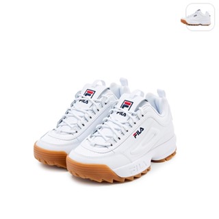 【FILA】中性 DISRUPTOR II PREMIUM 運動鞋-白 4-C609Y-119