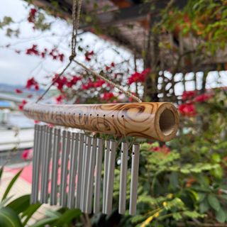 【自然屋精品】風鈴 鋁管風鈴 排鈴 單排風鈴 巴里島風 民宿 花園 庭院 別墅 客棧 田園 鄉村 陽臺 招財 風水 現貨
