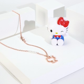 STORY故事銀飾-可愛DNA系列-Hello Kitty晶鑽造型項鍊