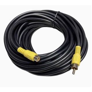 AV 公對母 RCA 單蓮花 視訊 音源線延長線 蓮花線 5米 10米 ( 黃 )