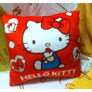 【Hello Kitty】 超可愛暖手枕♡全新品☆午安枕 腰靠枕 沙發枕 汽車枕☆12英吋☆正版授權