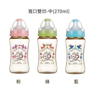 小獅王辛巴 Simba 桃樂絲PPSU寬口雙凹中奶瓶270ml-十字孔M奶嘴