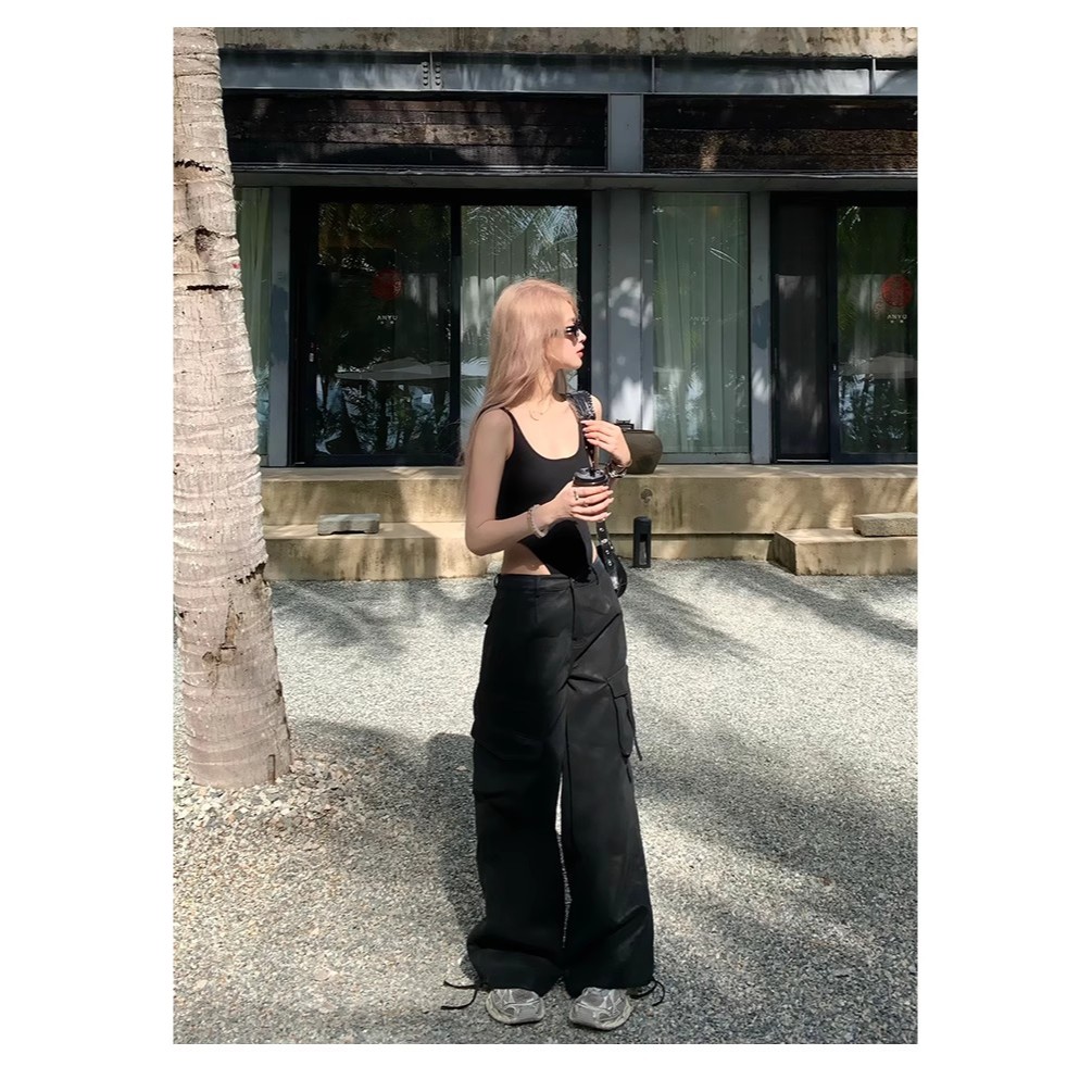 ☆LimeLight☆ MERSHIER 辣妹 連身 吊帶 背心 內搭 打底上衣 開衩 廣州連線