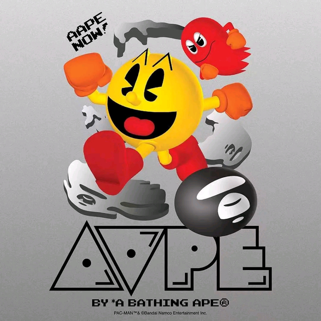 【 B.O.B 潮牌服飾代購 】AAPE X PAC-MAN 吃豆人 限量聯名親子裝