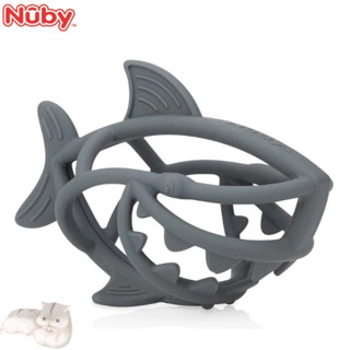 Nuby 手抓球固齒器-鯊魚 專為小手設計 好抓 好咬 舒緩長牙不適 固齒器 手抓球【公司貨】小鼠的窩🌸