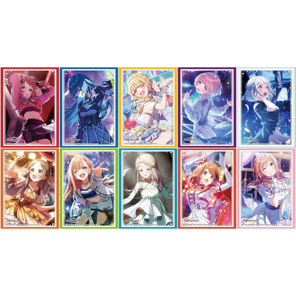 【單張卡套】學園偶像大師．花海咲季 月村手毬 藤田 有村麻央 葛城 倉本千奈 紫雲清夏...．10款各1張．92x67㎜
