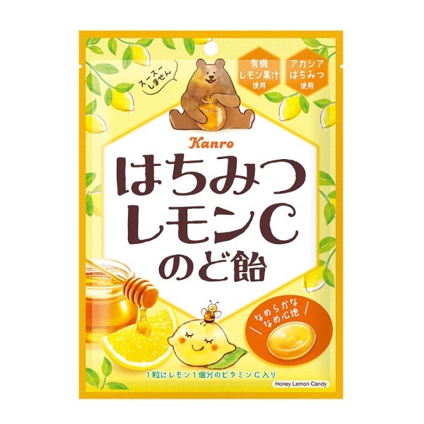 +爆買日本+ KANRO 甘樂 蜂蜜檸檬風味糖 75g 硬糖 喉糖 潤喉糖 果汁糖 蜂蜜糖 金合歡蜂蜜 日本原裝進口