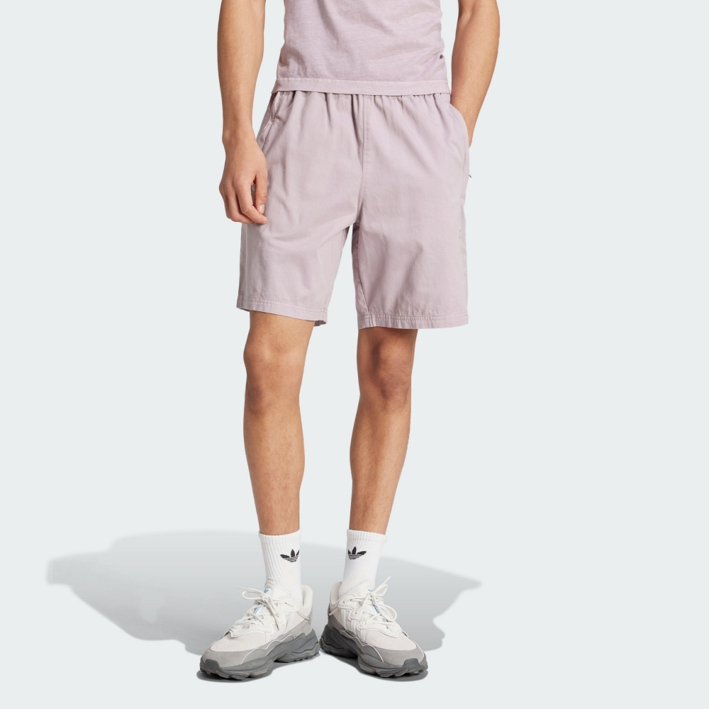 ADIDAS 短褲 ESS+ DYE W SHRT 紫色 運動 休閒褲 男 IS1732