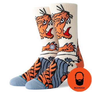 【 🇺🇸大鬍子美國襪子選品 】STANCE - BAD CHOLCES CREW SOCKS經典印花設計系列街頭休閒長襪