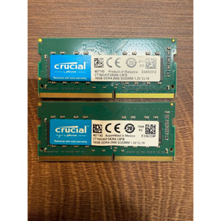Micron Crucial 美光 DDR4 2666 SO-DIMM 16G 筆記型電腦專用(NAS)