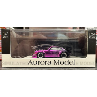 Aurora Model Porsche 保時捷 911 964 RWB CHROME PURPLE 紫色 模型車 模型