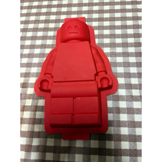 ゞ媽咪小舖﹏╭°二手樂高機器人耐熱矽膠蛋糕模/烤模/烘焙器具/香皂模/麵包模/點心模具/果凍模