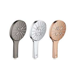 【GROHE指定代理店】Rainshower SmartActive 三段式蓮蓬頭（石墨黑/ 鉻色/玫瑰金） 蓮蓬頭