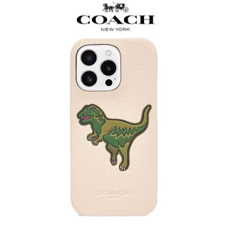 COACH iPhone 16 、16 Pro 系列手機殼 白色大恐龍