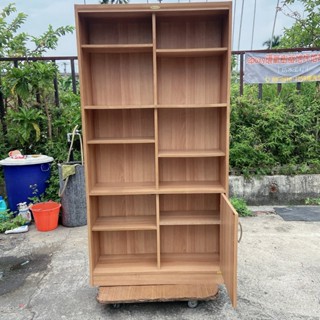 大楊哥二手傢具【 實木書櫃 原木書櫃 書櫃收納 抽屜書櫃 有門書櫃 鬆木書櫃 多層置物架 收納置物架 展示櫃 多層收納