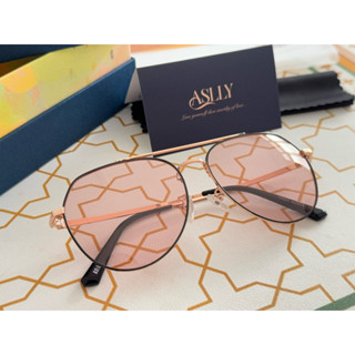 ☀️ASLLY🕶️飛行員變色雙抗粉色墨鏡/太陽眼鏡S2031