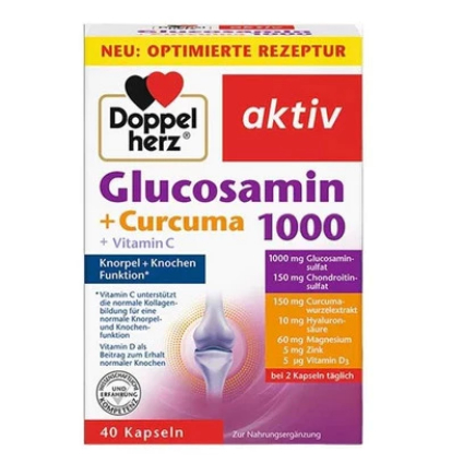 德國雙心Doppelherz 氨糖軟骨素 維骨力軟骨素 高鈣 40粒