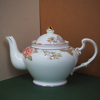現貨｜出清款 油畫玫瑰陶瓷花茶壺 大容量茶壺 壺 花茶 下午茶壺 果茶 壺 奶茶壺 咖啡壺 玫瑰壺