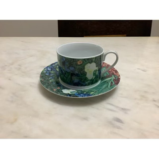 荷蘭 VAN GOGH古董古件梵谷名畫咖啡杯盤組