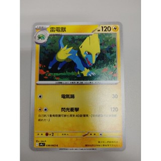 [現貨]寶可夢PTCG 熱風競技場 SV9a F 038/063 C 雷電獸