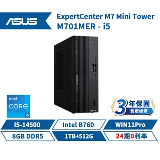 十倍蝦幣 ASUS 華碩 M701MER 商用桌上型電腦【現貨 免運】桌機 直立式主機 i5/B760/1TB+512G