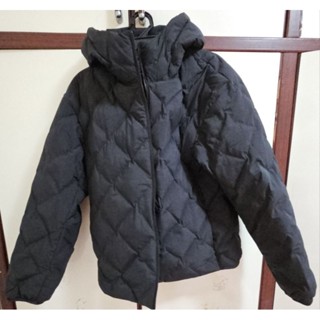 🖤🖤Honey🩶🩶Uniqlo PUFFTECH 輕暖科技連帽外套 黑色 2025款式 size M（2手）