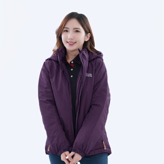 【遊遍天下】臺灣現貨 女款防風透濕保暖無車縫羽絨機能外套 GJ22008 / 深紫