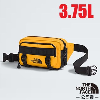 【美國 The North Face】輕量防水運動腰包 3.75L 胸包 手機護照包 側揹包 斜揹包/山峰黃 8BK5
