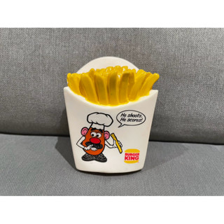 早期二手 漢堡王 1998年 玩總 蛋頭哥 薯條軟膠