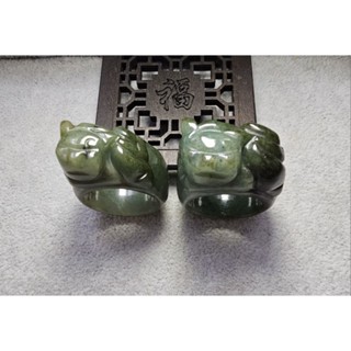《翡翠綠地》天然 翡翠 玉 玉石 緬甸玉 a貨 班指 戒指 綠 黃 國際圍 20 項鏈 吊墬 貔貅 龍 雙彩 適合當吊墜