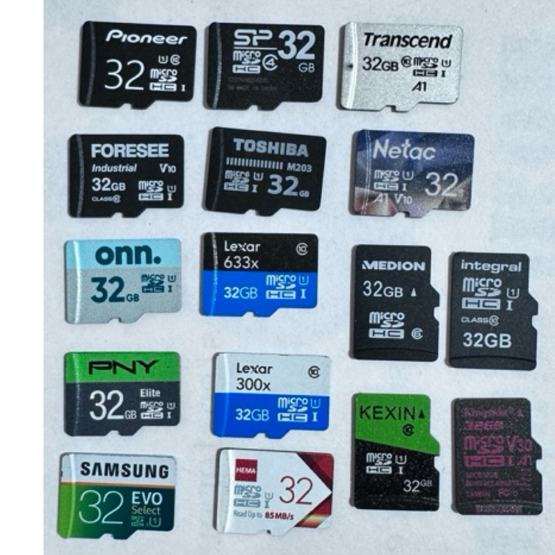 (二手)各種品牌Micro SD 32GB記憶卡隨機出貨