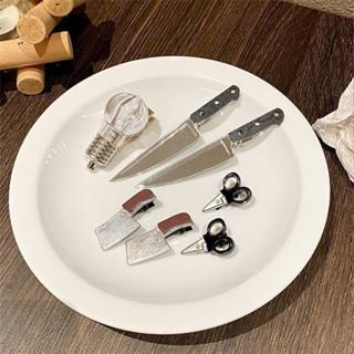 通通現貨 模擬工具系髮夾 韓系髮夾 搞怪髮夾 菜刀 剪刀 燈泡會發亮 瀏海夾 固定夾 邊夾 無痕夾 髮夾 髮飾 臺灣賣家