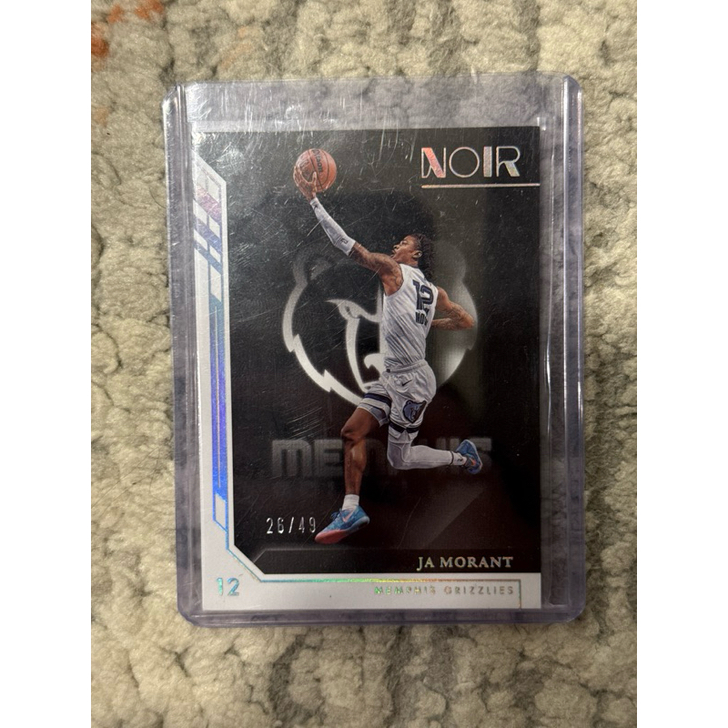 nba球員卡22-23 Noir 黑國寶 Ja Morant /49