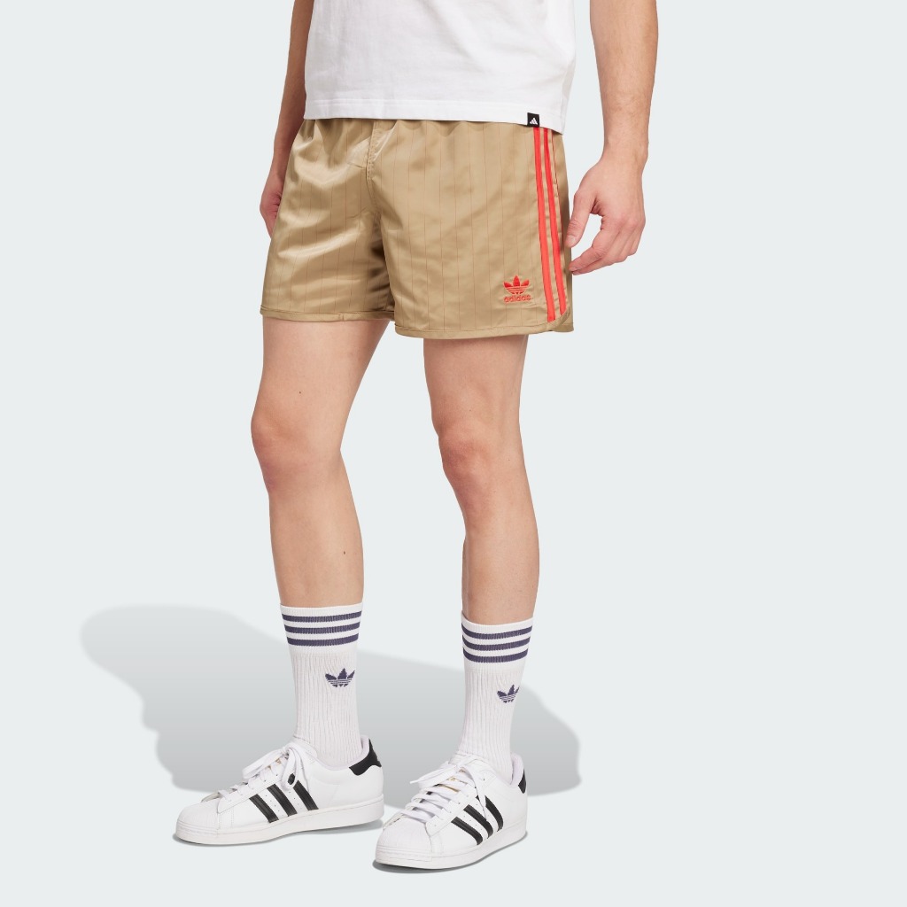 限時特價 南🔥2025 5月 ADIDAS 3-Stripes OG 運動短褲 貝克漢  男款 卡其橘 JY1752
