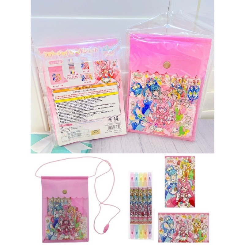 現貨 日本連線 日本正品 光之美少女 文具組 彩色筆 筆記本 文具包