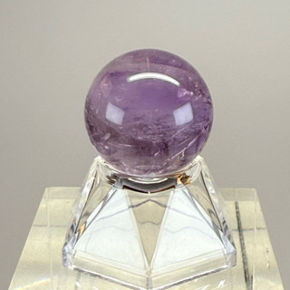 【明明天然水晶】純天然巴西達碧茲Trapiche紫水晶球29.9mm 查皮丘 透體兔毛 啟開潛力 搭淨化消磁碗效果佳