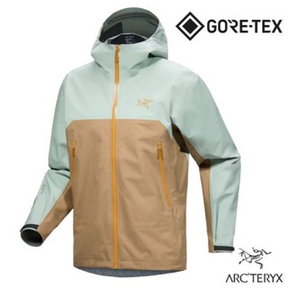 【ARCTERYX 始祖鳥】男 輕量防風 軟殼連帽防水外套 GORE-TEX Beta/林道綠 X000008584