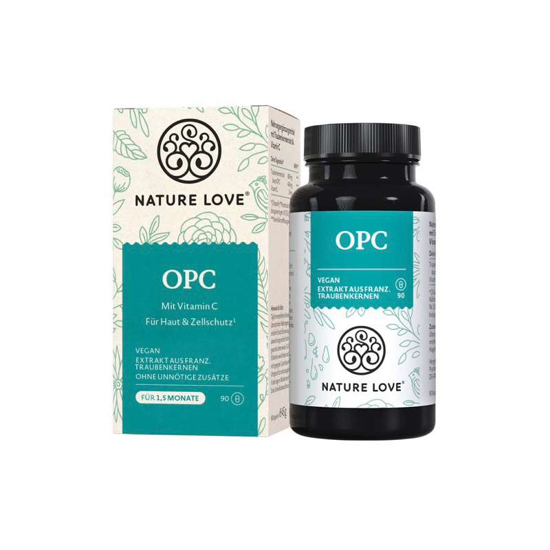 現貨 🇩🇪德國 NATURELOVE 葡萄籽精華膠囊 煥亮 OPC白葡萄低聚原青花素 90粒