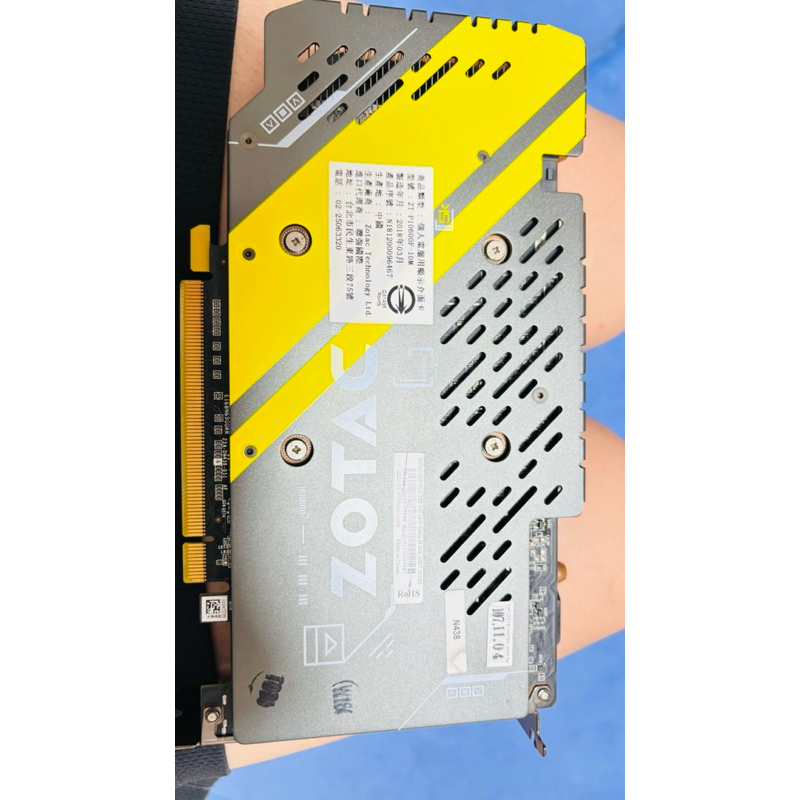 可能是壞顯卡 自用 zotac 索泰 GEFORCE GTX 1060 AMP! Edition SE 6GB