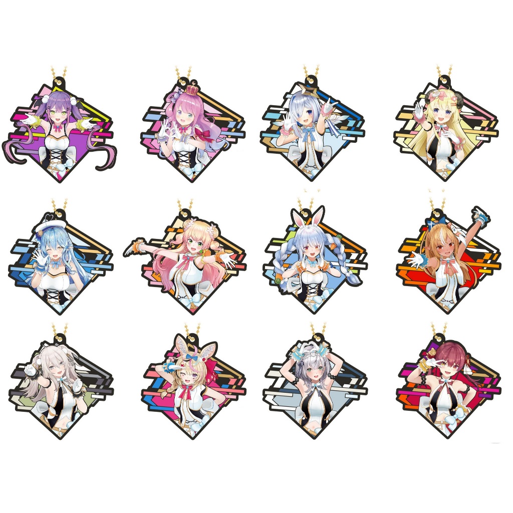 🌀日版客🌀 日版 hololive 寶鐘瑪琳 天音彼方 兔田佩克拉 常闇永遠 姬森璐娜 雪花菈米 軟膠吊飾 ART 食玩