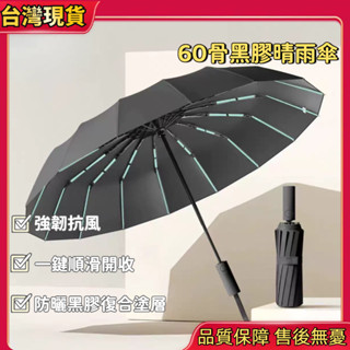 現貨隔日達🚚雙層黑膠自動傘 戶外自動太陽傘 防曬防紫外線雨傘 便攜折疊遮陽傘 加固龍骨 超強抗風 晴傘 遮陽傘