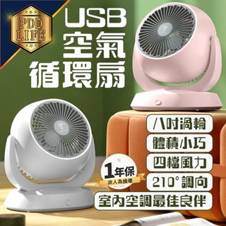 【臺灣現貨 四檔風力大廣角】 8吋空氣循環扇 電風扇 風扇 循環扇 電扇 小風扇 usb風扇 桌上型電風扇 小電扇